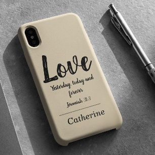 Bible verse Beige iPhone 16 Case