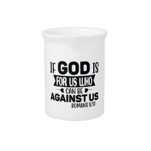 Bible verse beverage pitcher