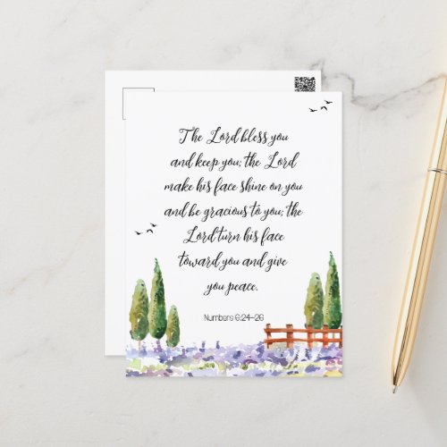 Bible verse _ blessing The Lord scripture Postcard