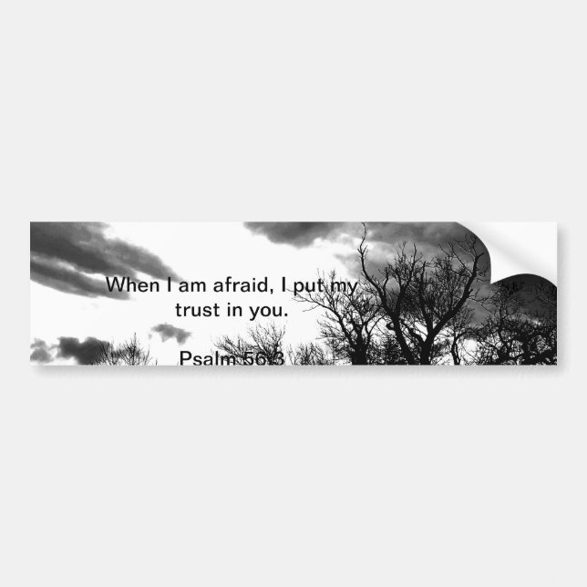 Bible verse bumper sticker (Front)