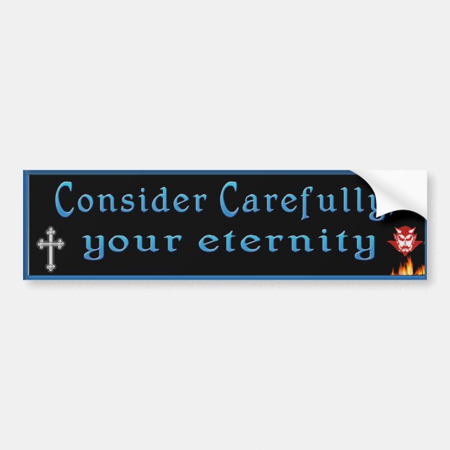 Bible Verse Bumper Sticker (Front)