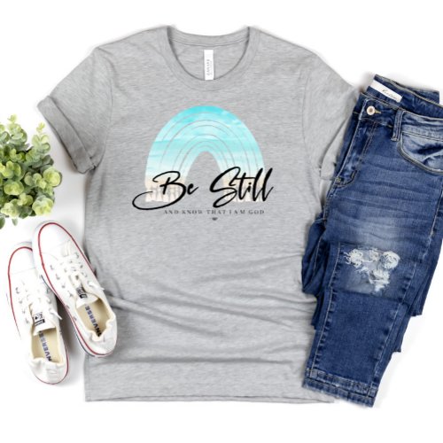 Bible Verse Christian Be Still and Know T_Shirt