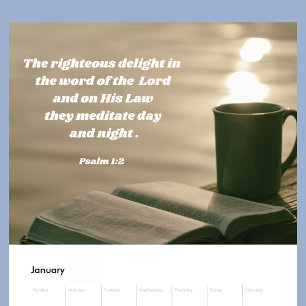 Bible Verse Christian Calendar