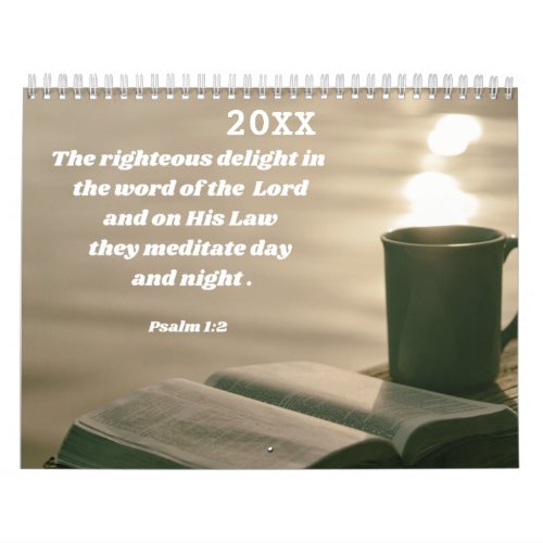 Bible Verse Christian Calendar