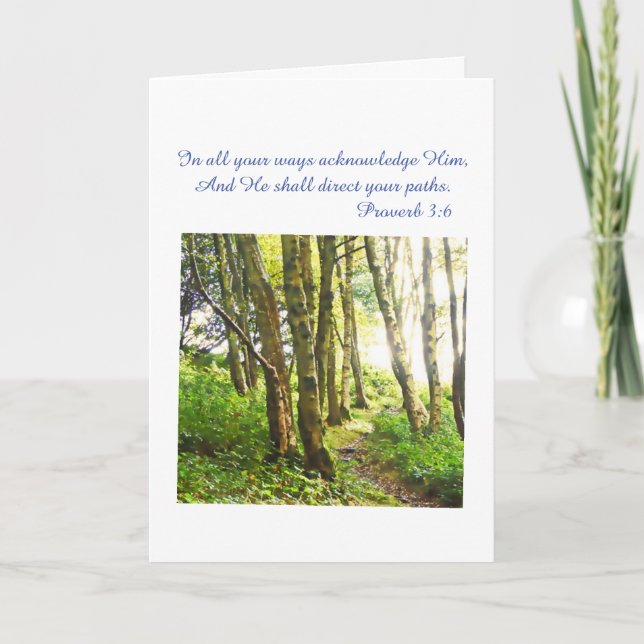 Bible verse Christian Card (Front)