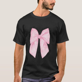 Bible Verse Christian Coquette Pink Bow Proverbs 3 T-Shirt