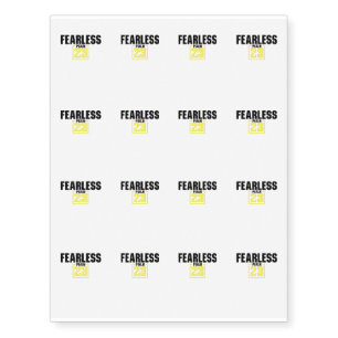 Bible Verse Christian Jesus Fearless Psalm 23 Temporary Tattoos