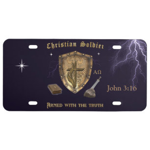 Bible Verse Christian License Plate