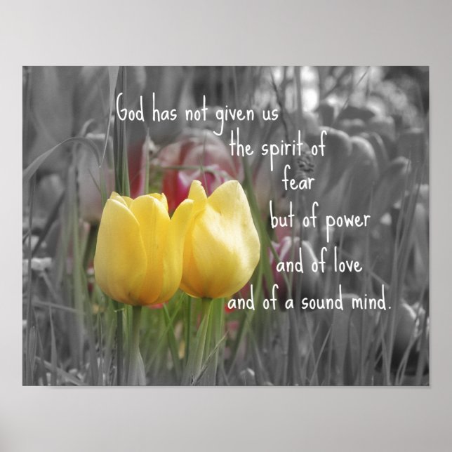 Bible Verse Christian Quote Poster (Front)
