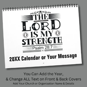 Bible Verse Christian Quotes Black White Calendar