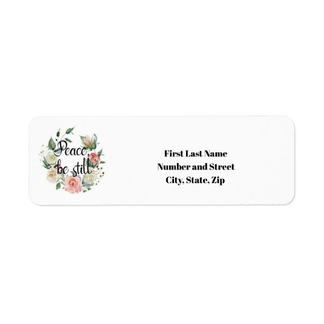 Bible Verse Christian Return Address Labels (Front)