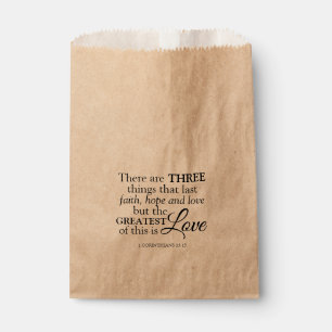Bible Verse Christian Wedding Treat Favor Bag