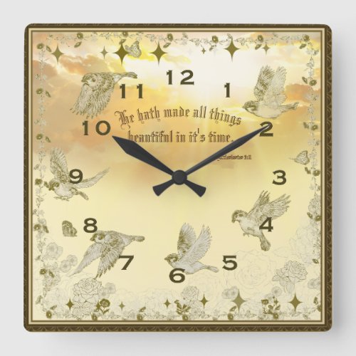 Bible Verse Clock _ He Hath Made All Things Beauti