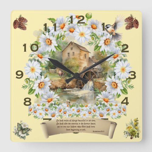 Bible Verse Clock He Hath Made All Things Beautifu