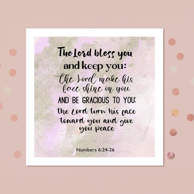 Bible verse Corinthians Floral  Square  Napkins (Creator Uploaded)