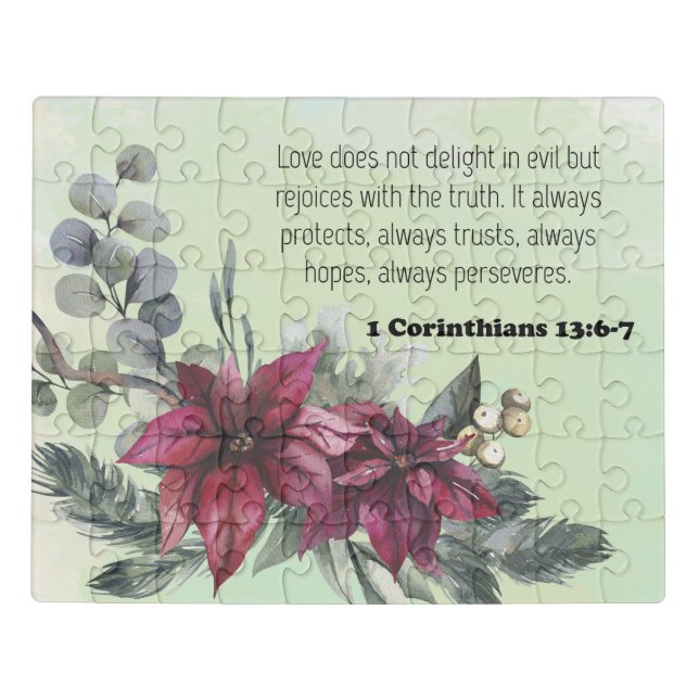 Bible Verse Corinthians scripture Jigsaw Puzzle (Puzzle Horizontal)
