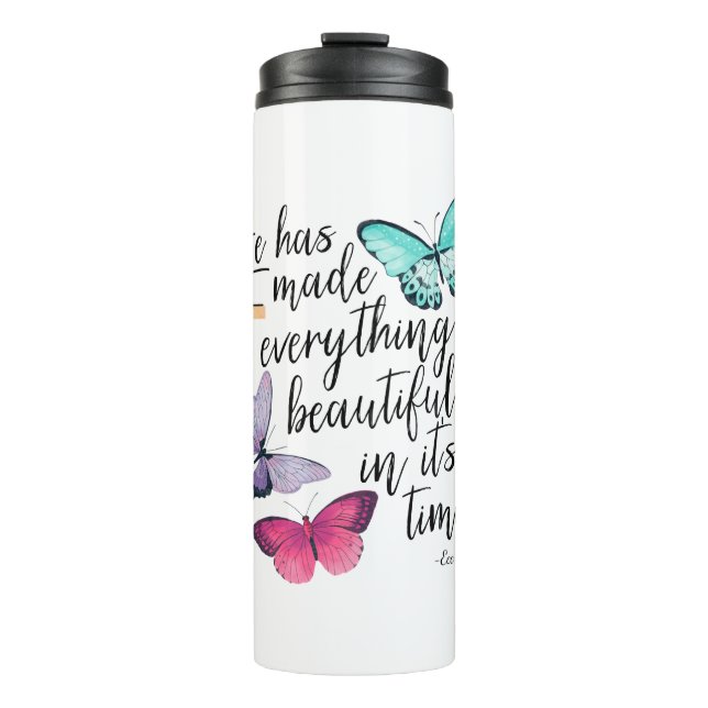 Bible Verse Cross Ecclesiastes Ecc Scripture Thermal Tumbler (Front)