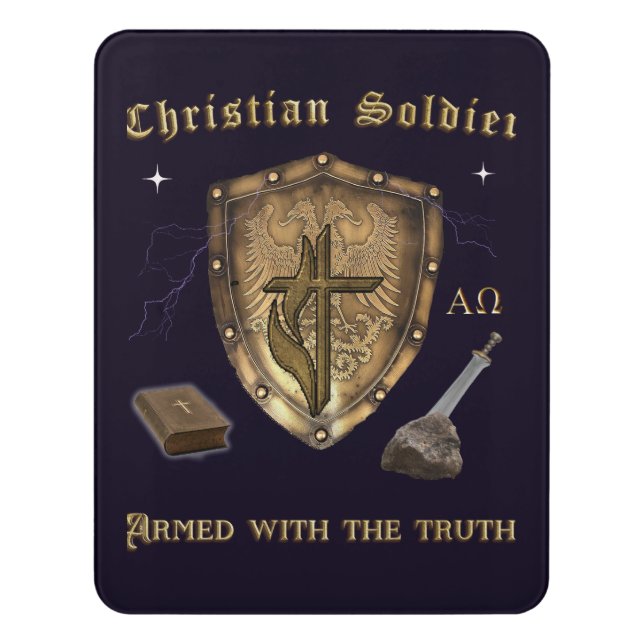 Bible Verse  Door Sign (Contemporary Vert)
