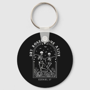 Bible Verse Dry Bones Come Alive Christian Jesus Keychain