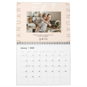 Bible Verse Elegant Natural Tones Photo Gallery Calendar