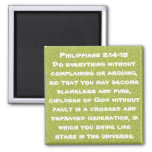 Bible Verse Encouragement Philippians 2:14-15 Magnet at Zazzle