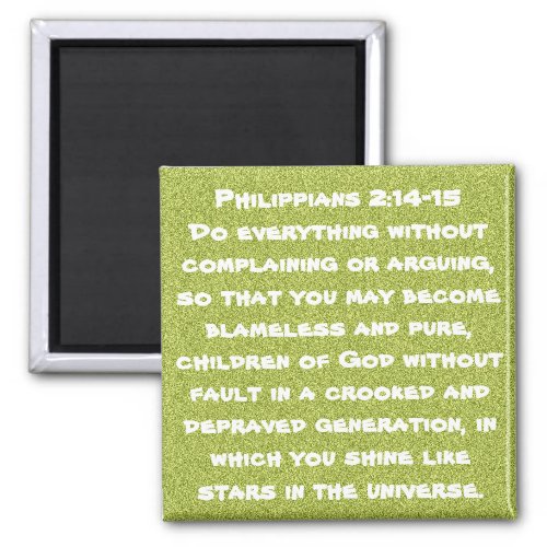 Bible verse encouragement Philippians 214_15 Magnet