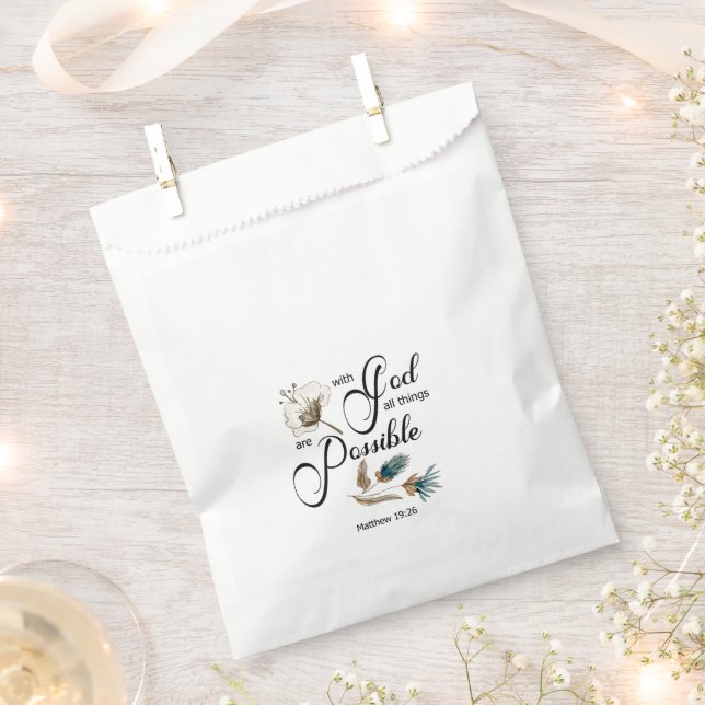 Bible verse Favor Bag (Clipped)