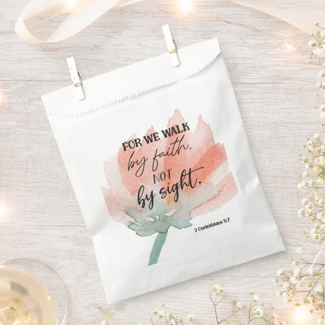 Bible verse Favor Bag (Clipped)