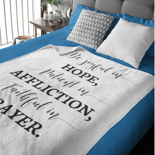 Bible verse fleece blanket