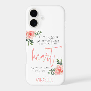 Bible Verse Floral iPhone 17 Case