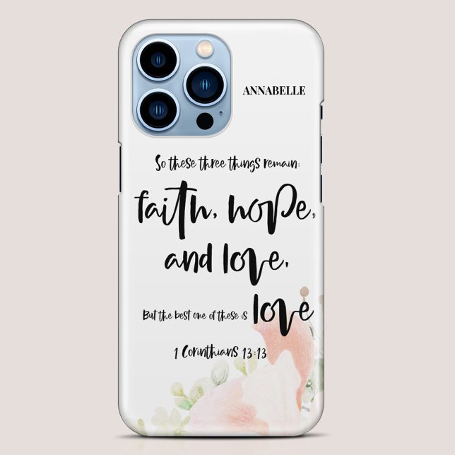 Bible Verse Floral  Iphone Case (Creator Uploaded)