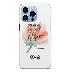Bible Verse Floral iPhone Case