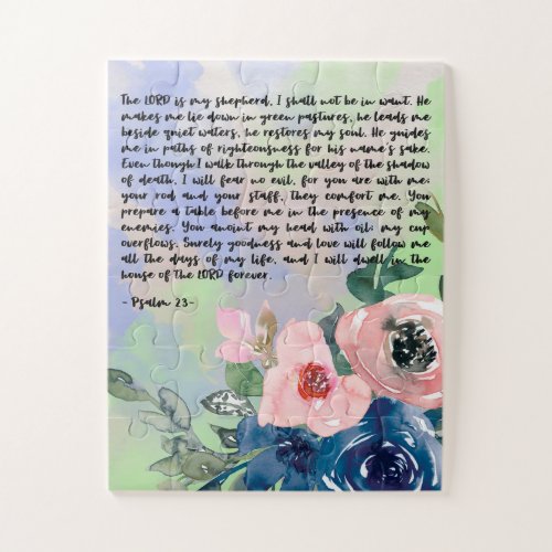 Bible verse floral  jigsaw puzzle