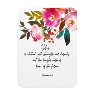 Bible verse Floral Magnet