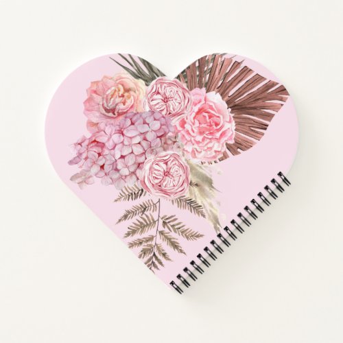 Bible Verse Floral Pink Blush Notebook