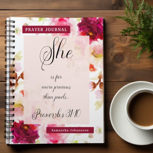 Bible Verse Floral Prayer Journal