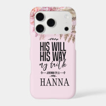 Bible Verse Floral Watercolor Iphone Cases