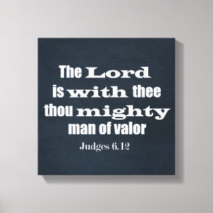 Bible Verse for Men Canvas Print