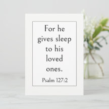 Bible Verse for Sleep, Psalm 127:2, Modern Simple 
