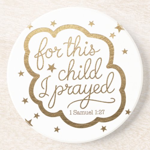 Bible verse from 1 Samuel 127 Coaster