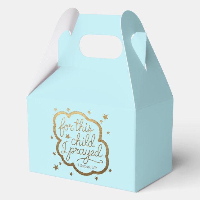 Bible verse from 1 Samuel 1:27 Favor Box (Front)