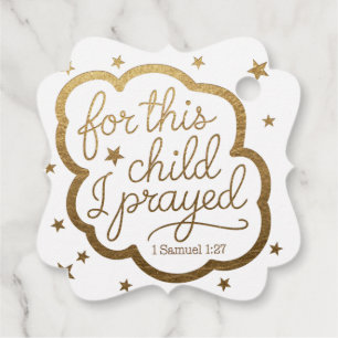 Bible verse from 1 Samuel 1:27 Favor Tags