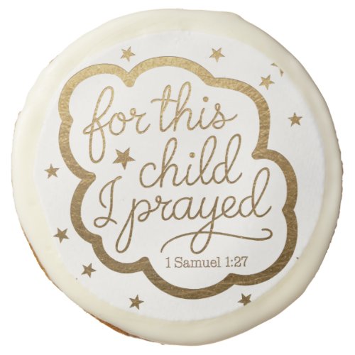 Bible verse from 1 Samuel 127 Sugar Cookie