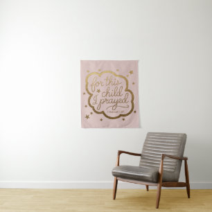Bible verse from 1 Samuel 1:27 Tapestry