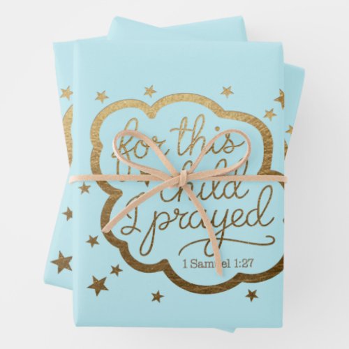 Bible verse from 1 Samuel 127 Wrapping Paper Sheets