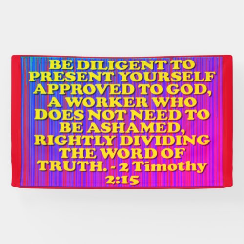 Bible verse from 2 Timothy 215 Banner