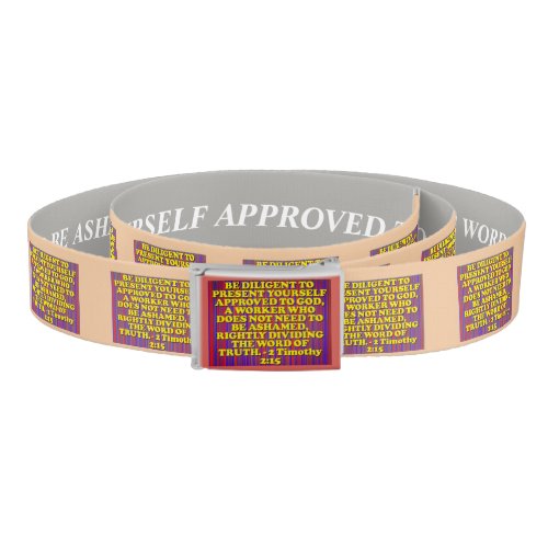 Bible verse from 2 Timothy 215 Belt