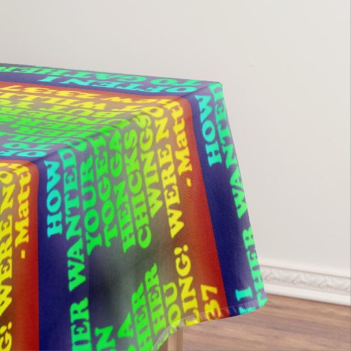 Bible verse from Matthew 23:37. Tiled Image Tablecloth | Zazzle