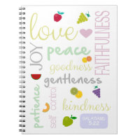 bible verse fruit of the holy spirit notebook