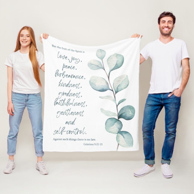 Bible verse Galatians fleece blanket (In Situ)